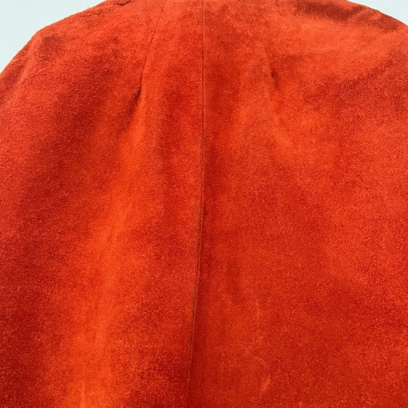 Vintage Tan Suede Cape – Lined – Zip Front – OS - Picture 6 of 9